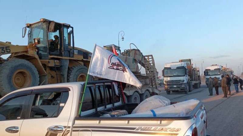 الحشد الشعبي العراقي : أمريكا تعرقل مساعداتنا الإغاثية المتجهة لسوريا